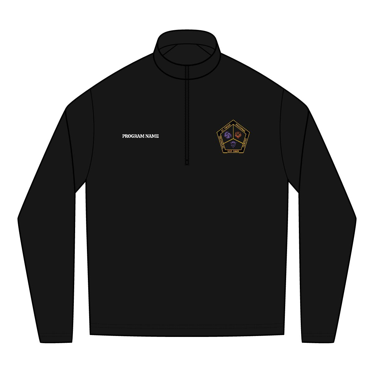 PosiCharge® Tri-Blend Wicking Quarter-Zip Pullover (Embroidery) - Personalized