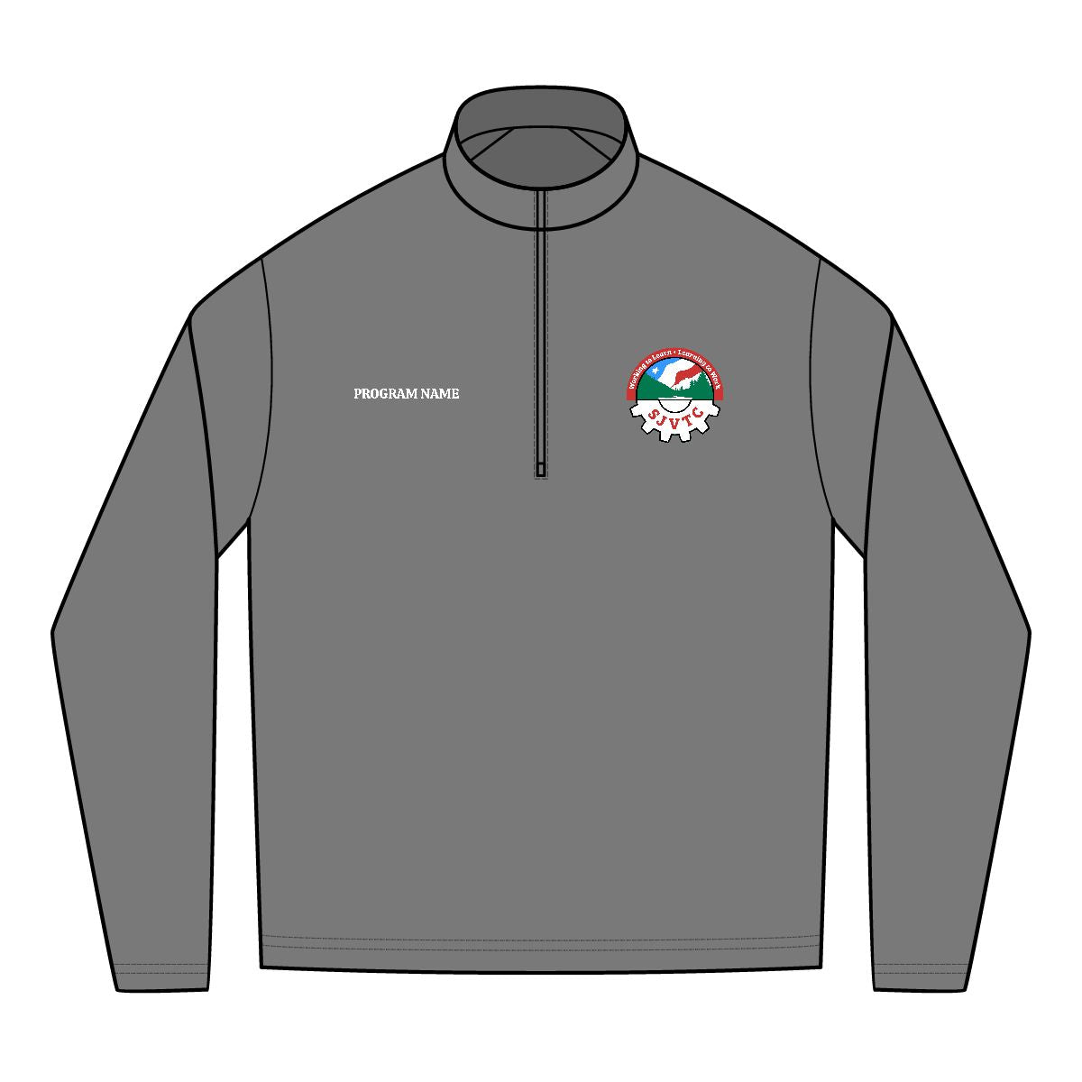 SJVTC - PosiCharge® Tri-Blend Wicking Quarter-Zip Pullover (Embroidery) - Personalized