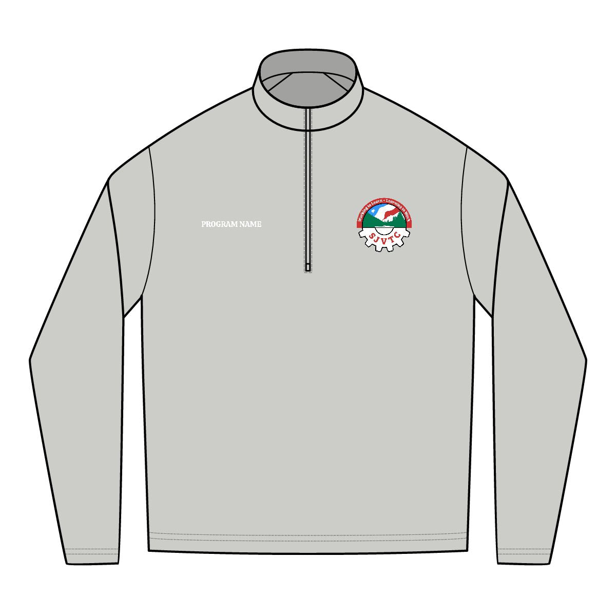 SJVTC - PosiCharge® Tri-Blend Wicking Quarter-Zip Pullover (Embroidery) - Personalized