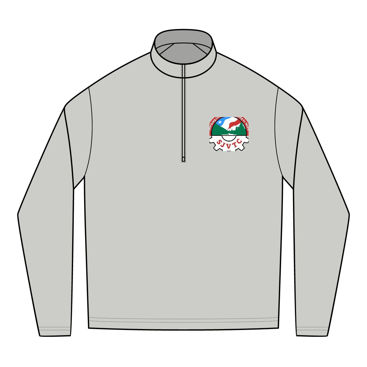 SJVTC - PosiCharge® Tri-Blend Wicking Quarter-Zip Pullover (Embroidery) - Personalized