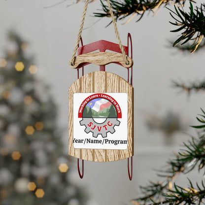 Sled Ornaments - Personalized - SJVTC