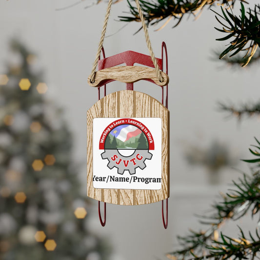 Sled Ornaments - Personalized - SJVTC