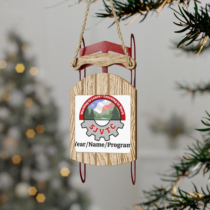 Sled Ornaments - Personalized - SJVTC