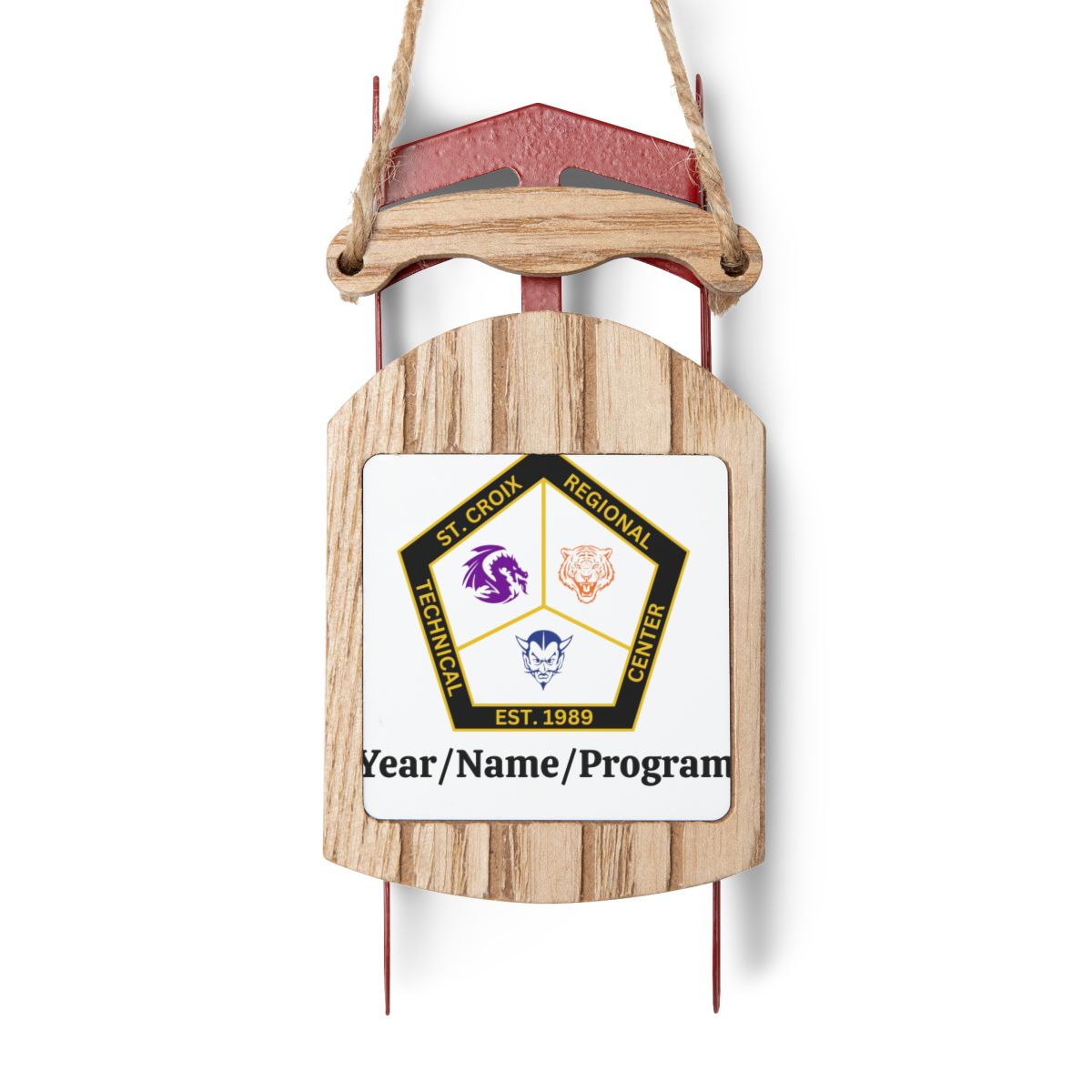 Sled Ornaments - Personalized