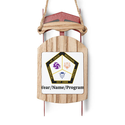 Sled Ornaments - Personalized