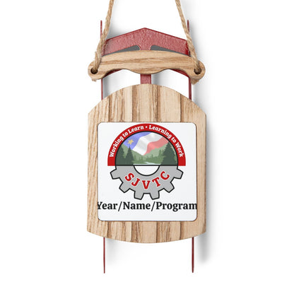 Sled Ornaments - Personalized - SJVTC