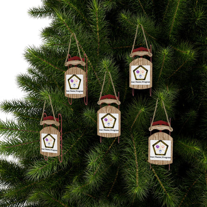Sled Ornaments - Personalized