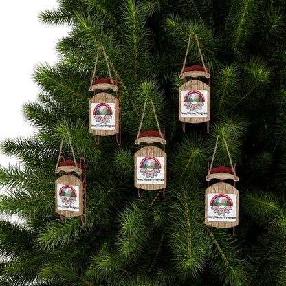 Sled Ornaments - Personalized - SJVTC