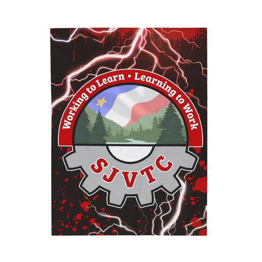 Velveteen Plush Blanket - SJVTC- Lightning Bolt